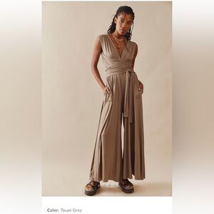 Free People Dani Convertible Open-Back One-Piece